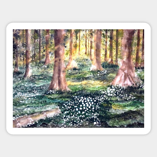 Vibrant Forest Impressions Sticker by Art2Smart